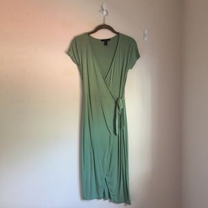 F21 midi wrap dress